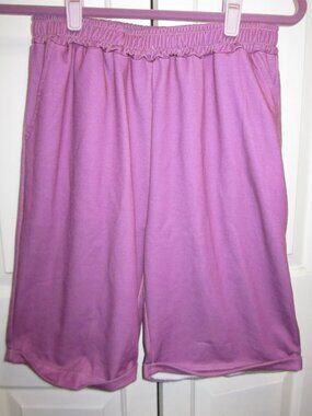 Pixie Lady Knit Bermuda Shorts Berry Sz L